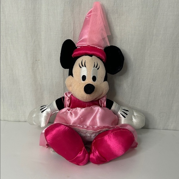 Disney Other - Disney Princess Minnie Mouse Plush – Pink Gown & Cone Hat | Collector’s Toy